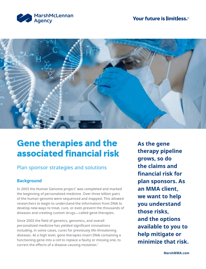 Image of the front page of our gene therapies whitepaper