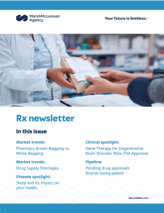 Image of the front page of our Q4 2022 Rx newsletter